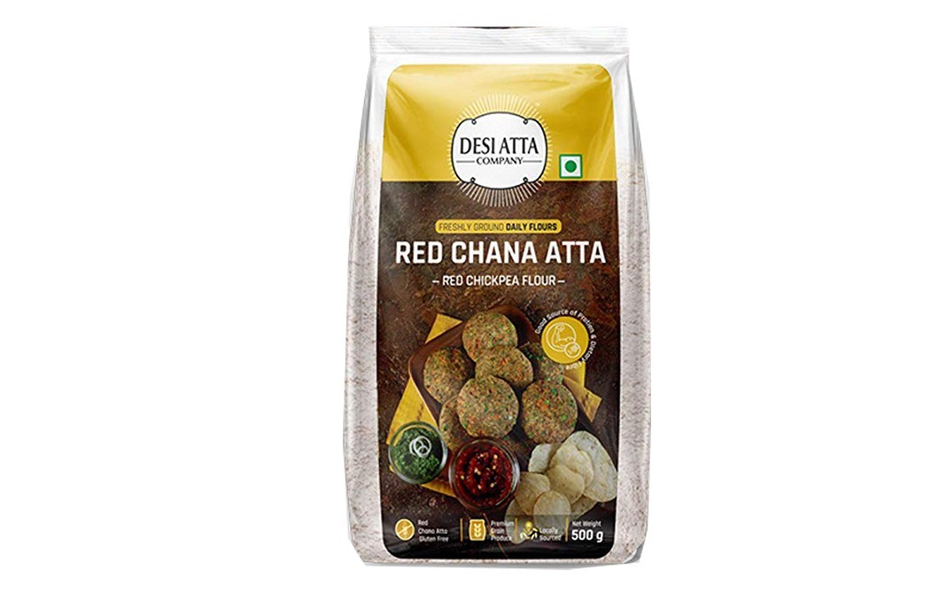 Desi Atta Red Chana Atta (Red Chickpea Flour)    Pack  500 grams